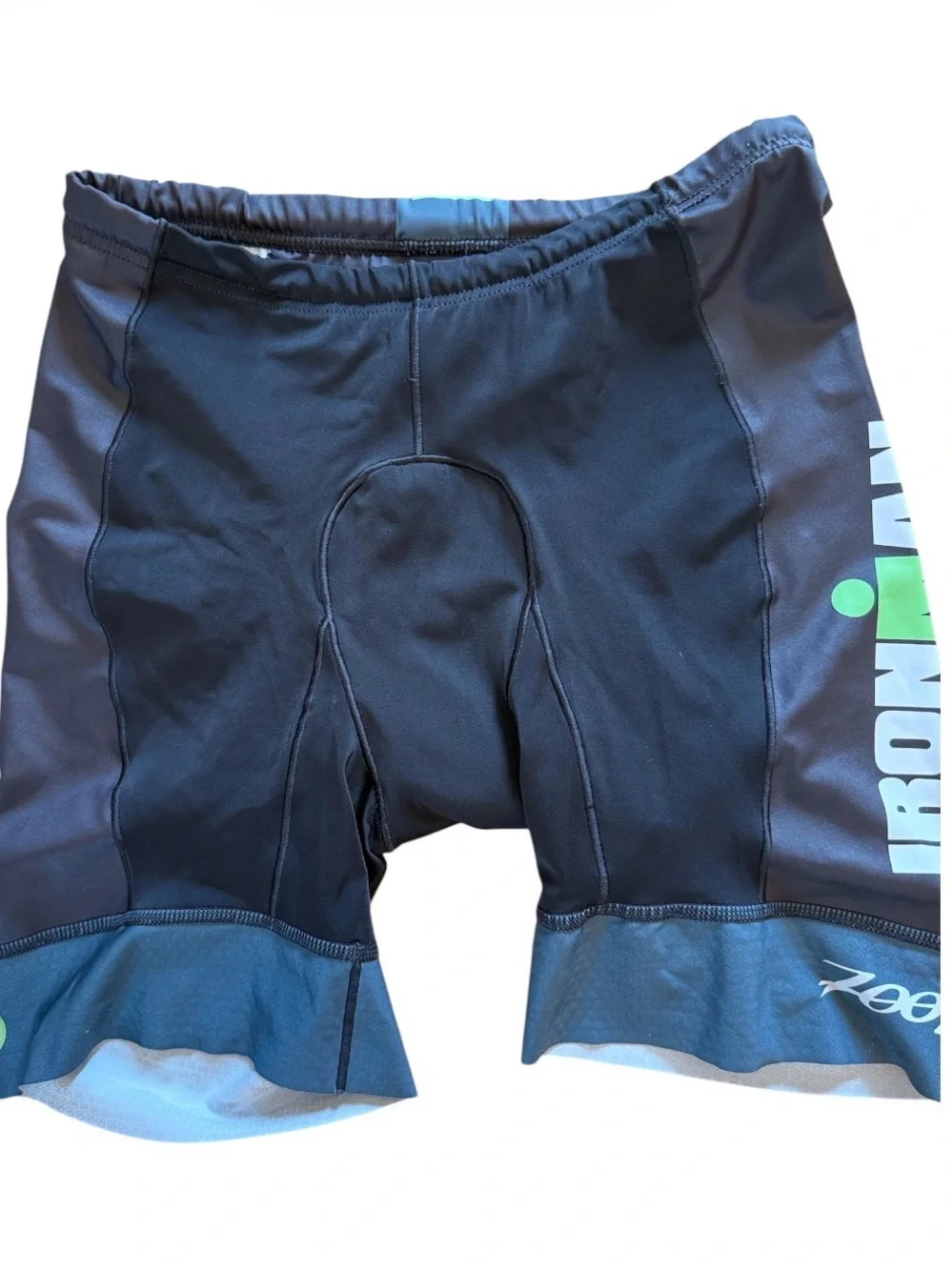 ZOOT IRONMAN MENS MULTISPORT TRIATHLON AUGUSTA 70.3 PADDED SHORTS BLACK LARGE